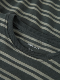 NAME IT Stribet Bluse Urban Chic Shadow